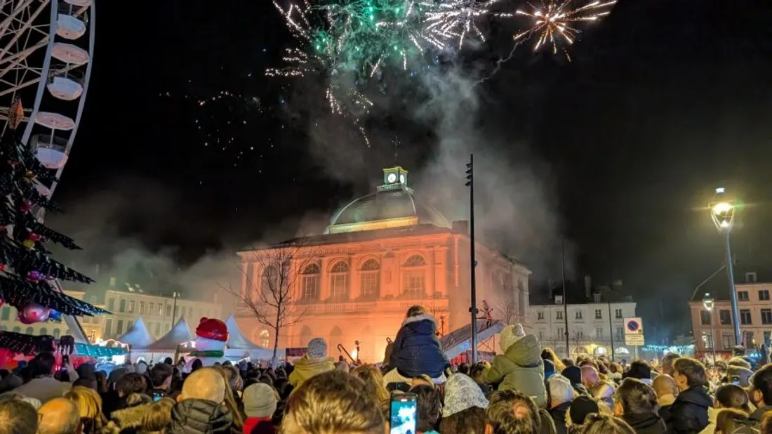 Le feu d'artifice a émerveillé le public. 