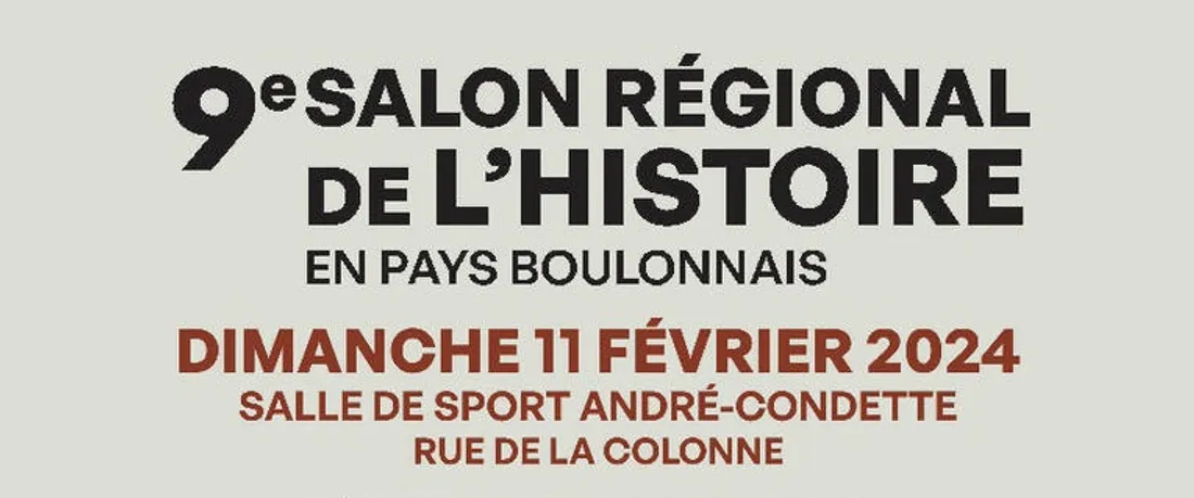 Salon Régional de l'Histoire en Pays Boulonnais.