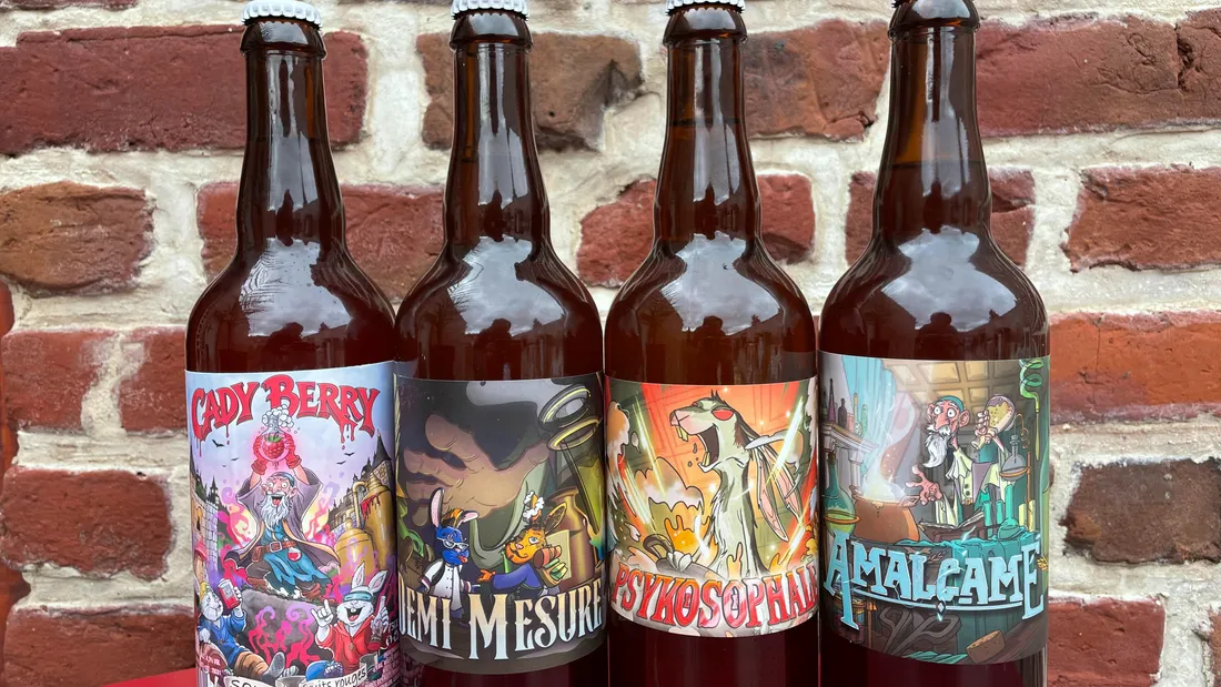 La brasserie propose quatre bières différentes. 