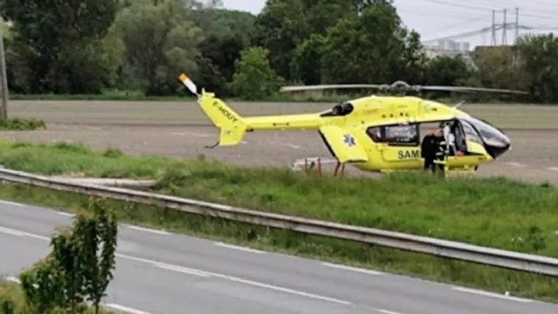 Un hélicoptère du SAMU a été déclenché. 