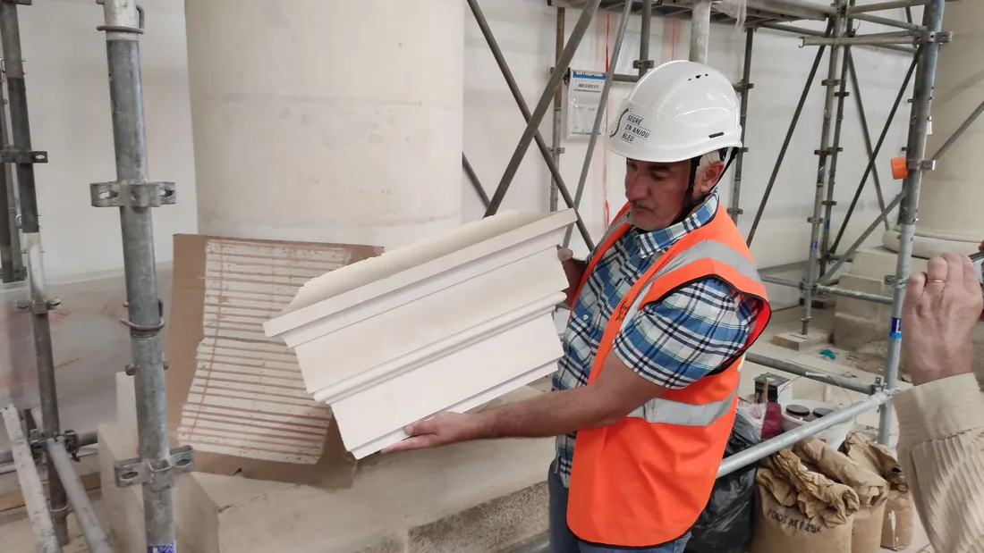 L'église de Sainte-Madeleine est en pleine restauration à Segré-en-Anjou-Bleu.