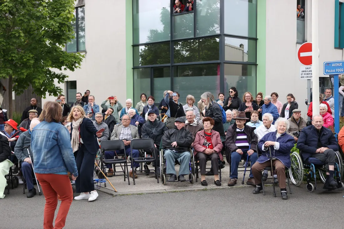 EHPAD Flamme Lion d'Angers_28 05 24_©Paris 2024 / Nom du photographe / SIPA PRESS