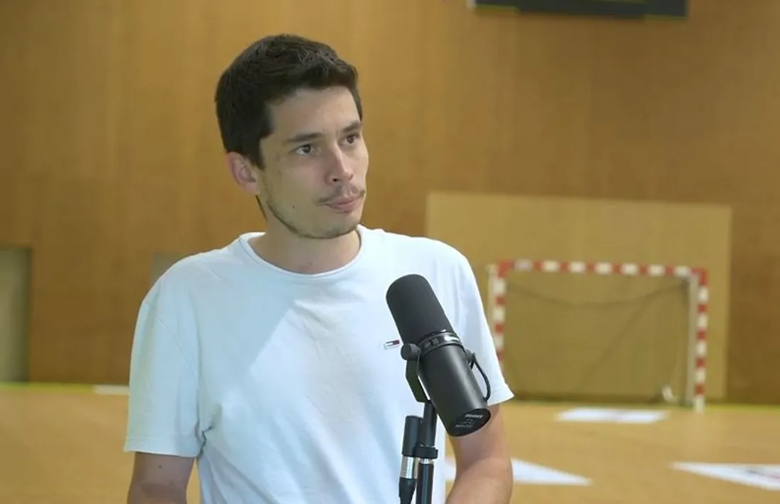 Alexis Huaulmé, le coach de l'Union sud Mayenne handball.