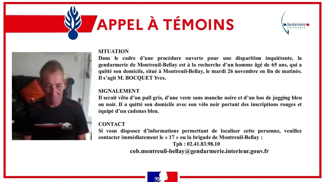 Appel à témoins gendarmerie 49_28 11 24_Marie Chevillard