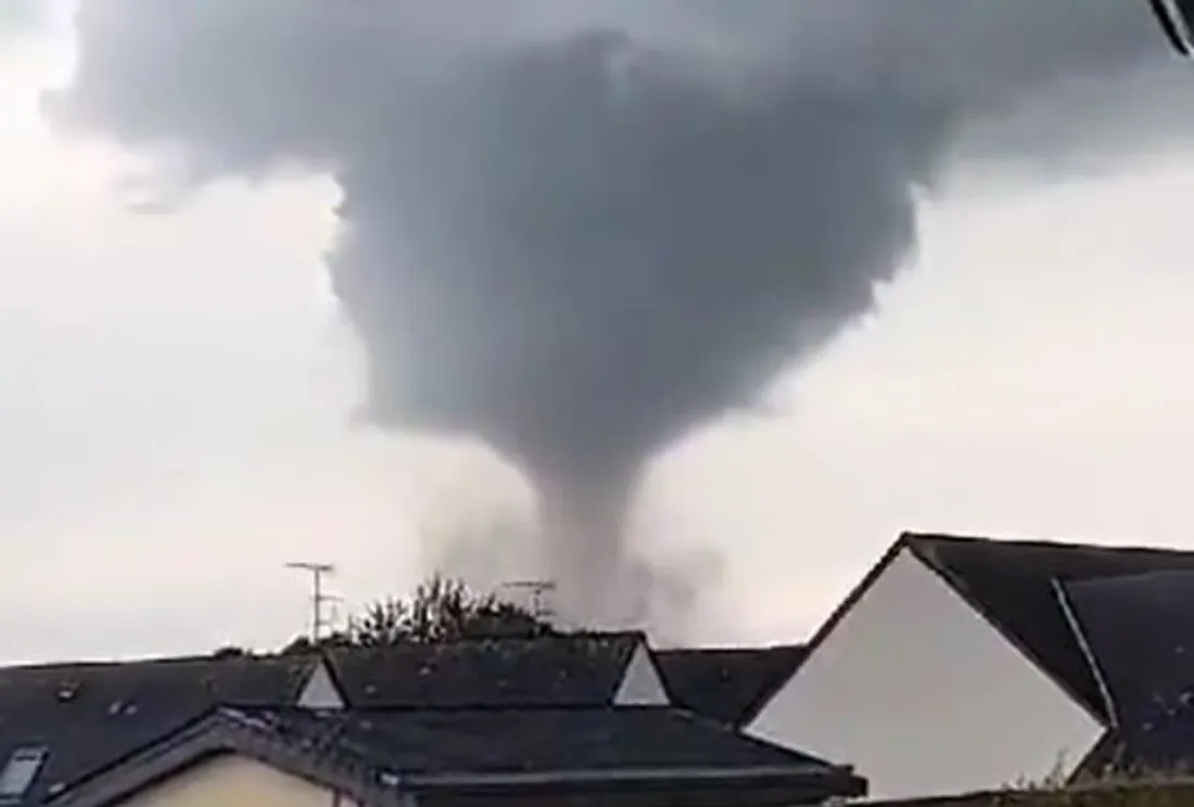 Une tornade à survoler la Mayenne.