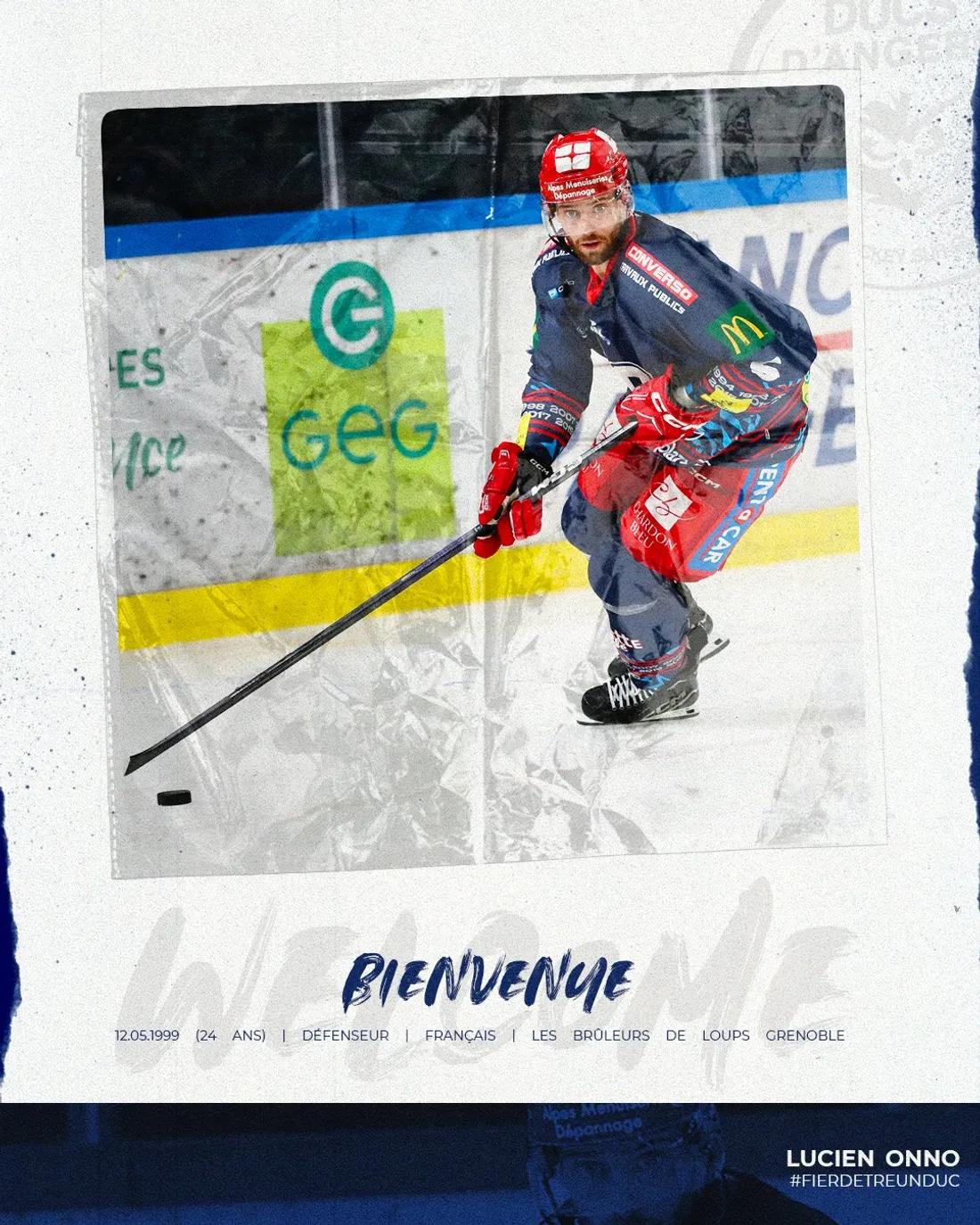 Lucien Onno (24 ans) pose ses valises sur les bords de la Maine