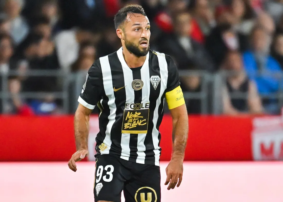 Harris Belkebla, le capitaine d'Angers Sco.