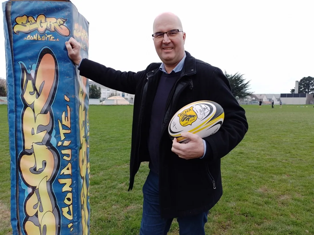 Hugues Meillereux RCHA terrain candidat ligue rugby PDL_12 01 24_CJ