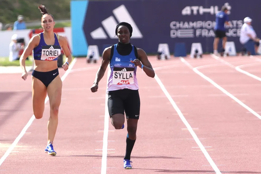 Sounkamba Sylla, première de sa série du 400 m.