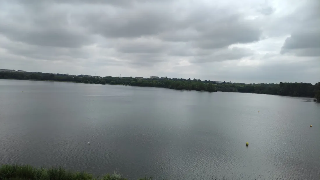 La vue du dernier étage sur le lac de Maine.