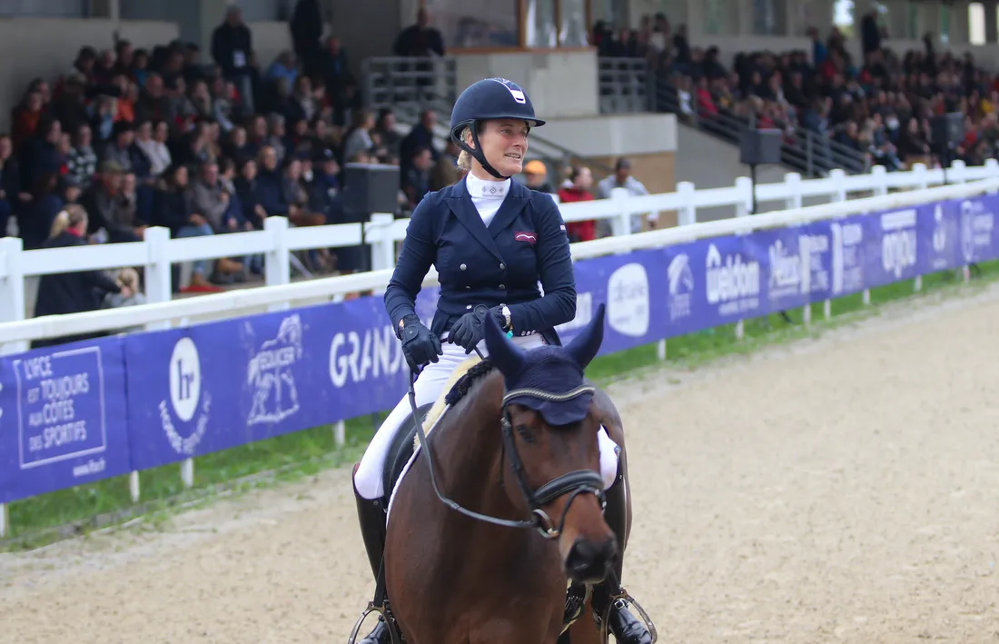 Lara de Liedekerke-Meier est deuxième du dressage avec Kiarado d'Arville.