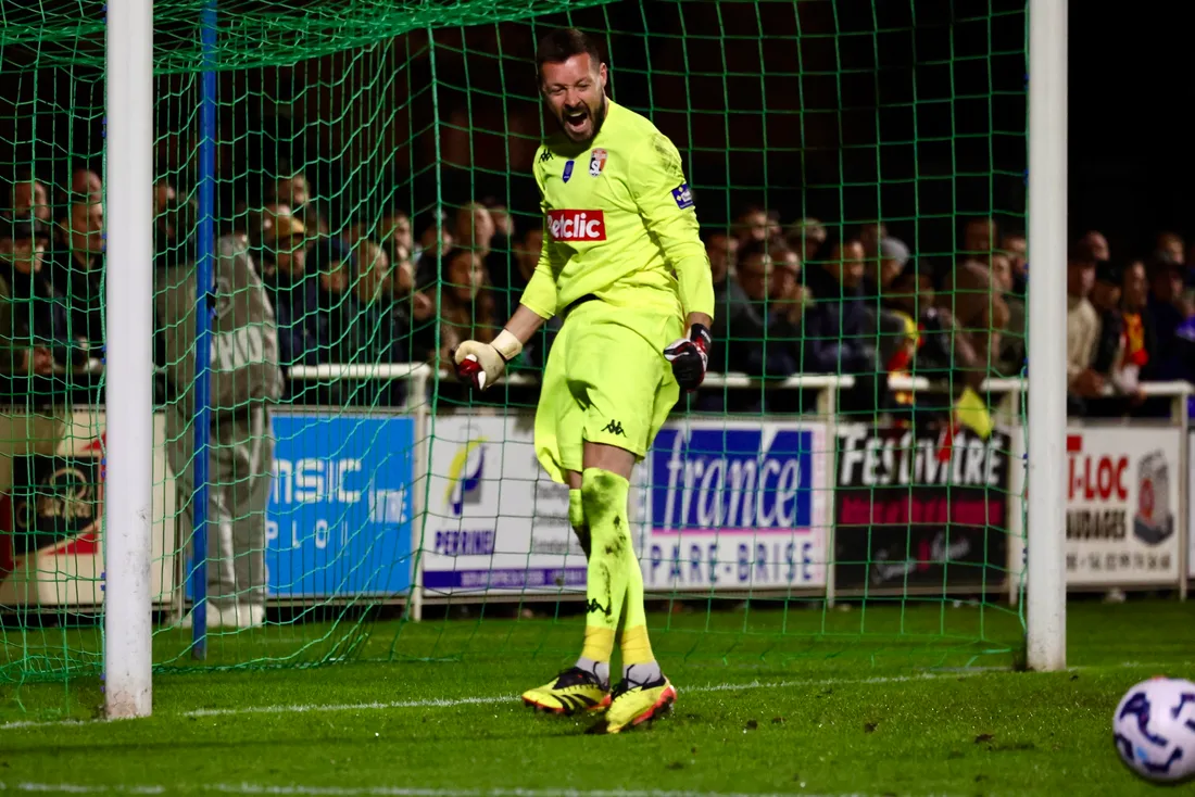 Maxime Hautbois a été décisif lors de la séance de tirs aux but.