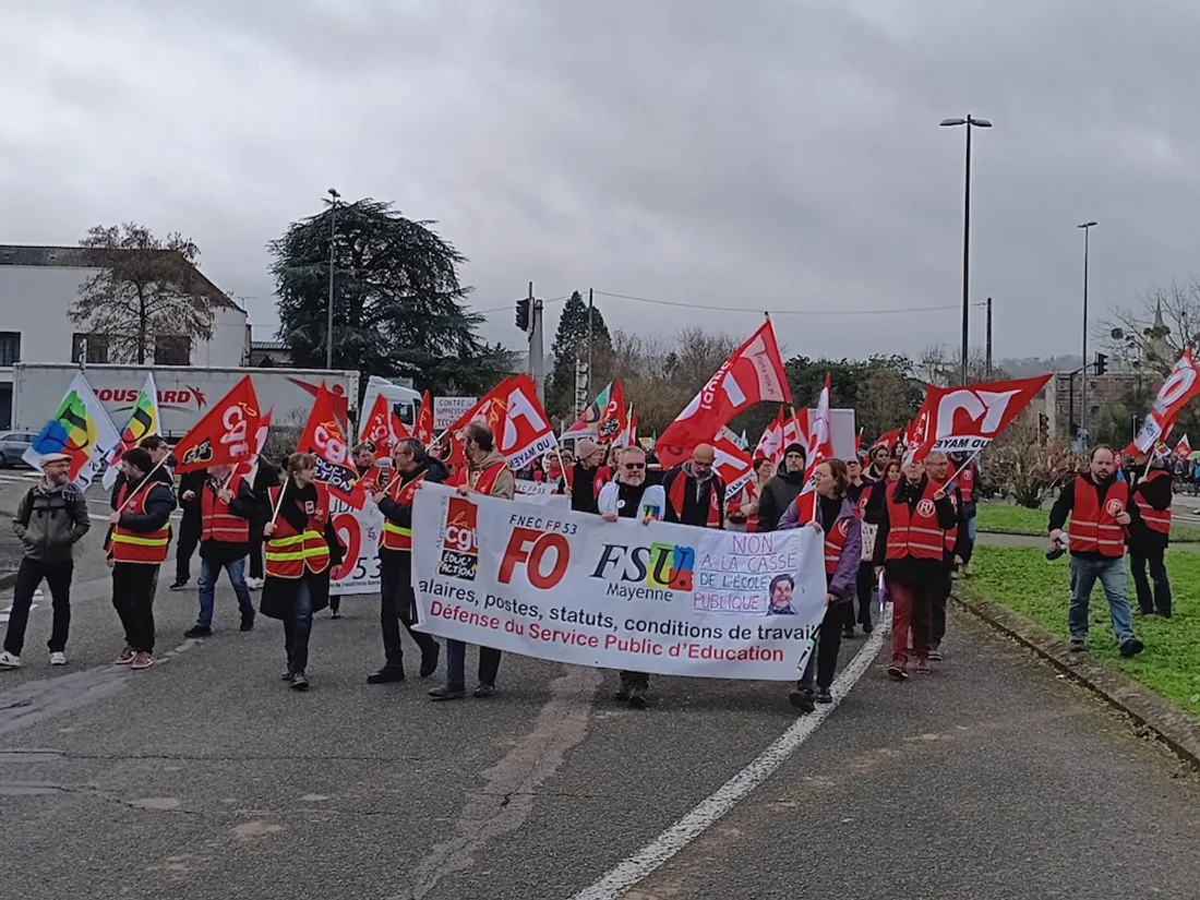 Manif Laval Education nationale moyens_01 02 2024_Marie Chevillard