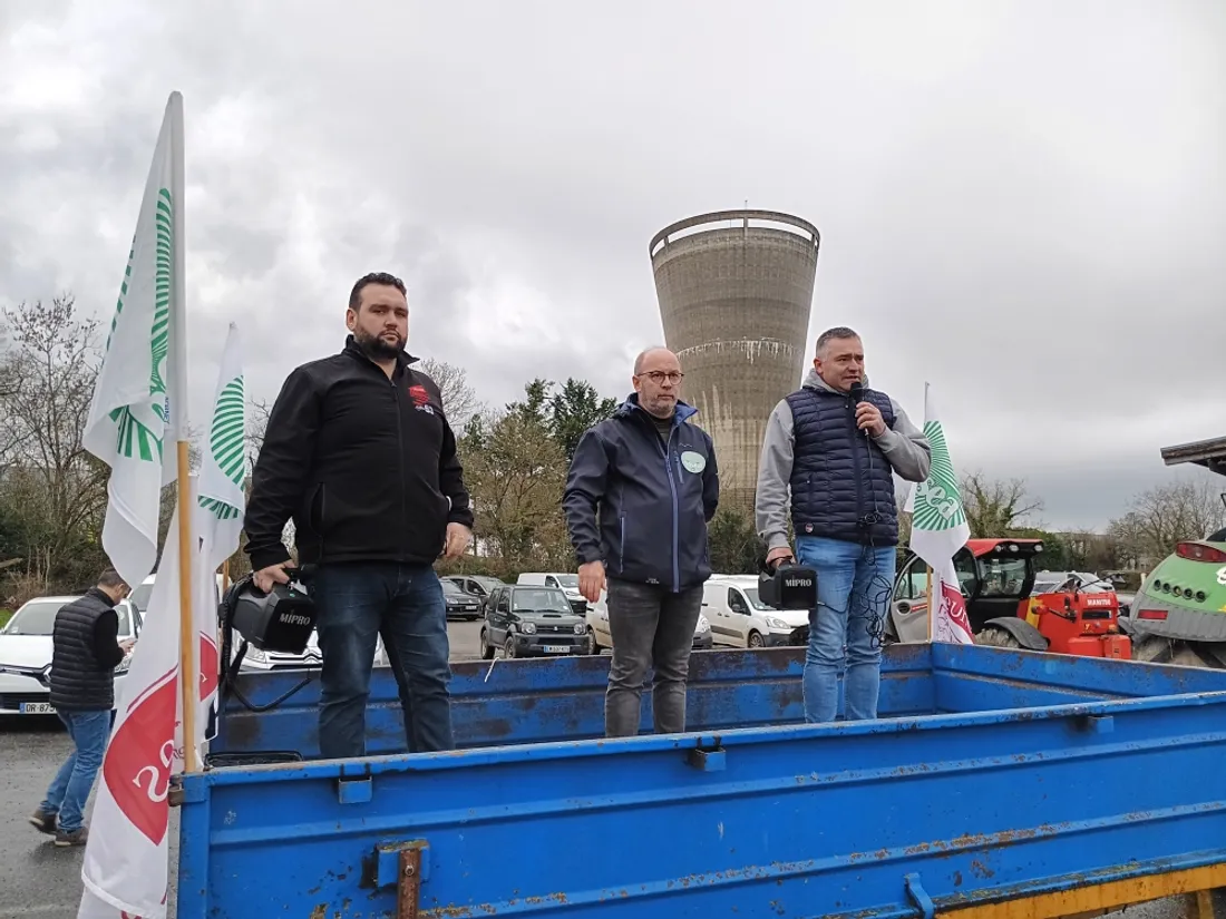 Manif agriculteurs Laval Florent Renaudier et François Blot_25 01 24_Marie Chevillard