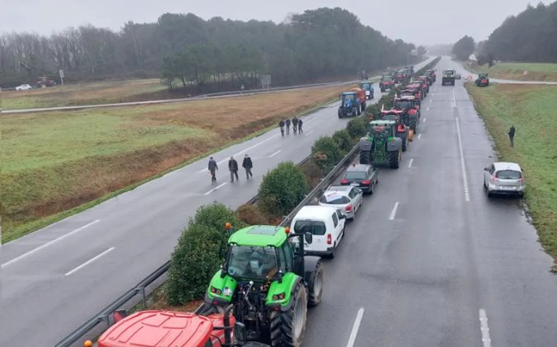Manif Colère agriculteur_23 01 24_FDSEA Morbihan