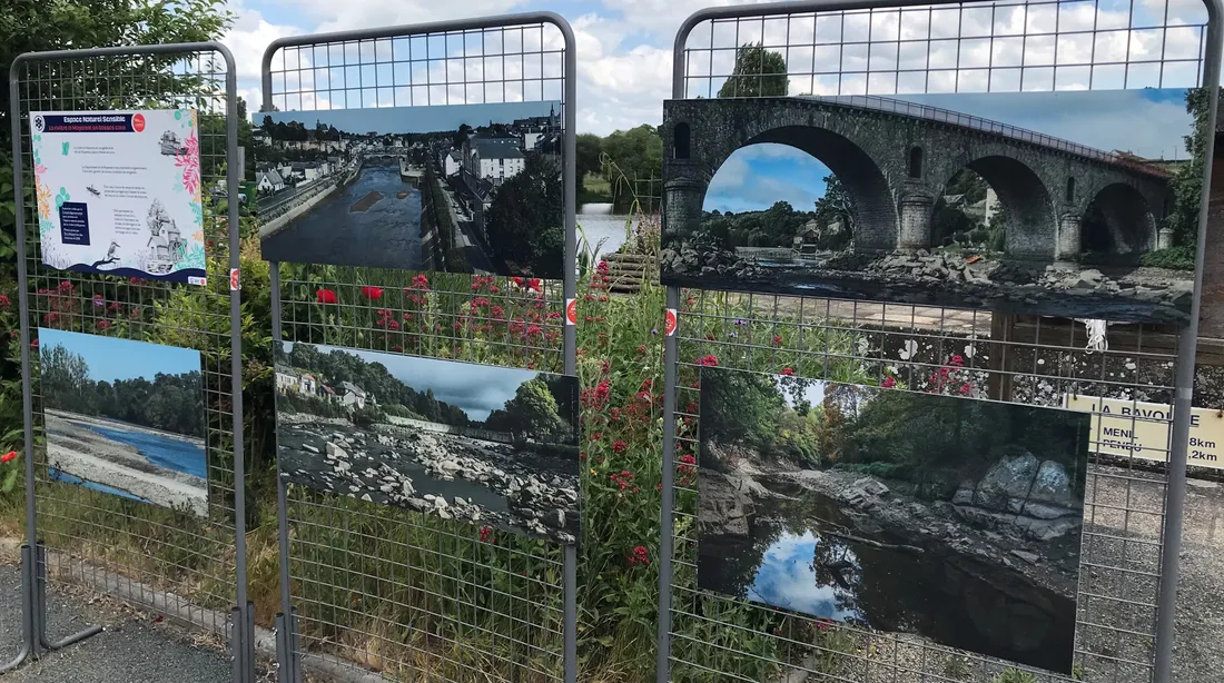 Des photos prises dans différents lieux de la Mayenne ont été présentées à l'écluse de La Bavouze.