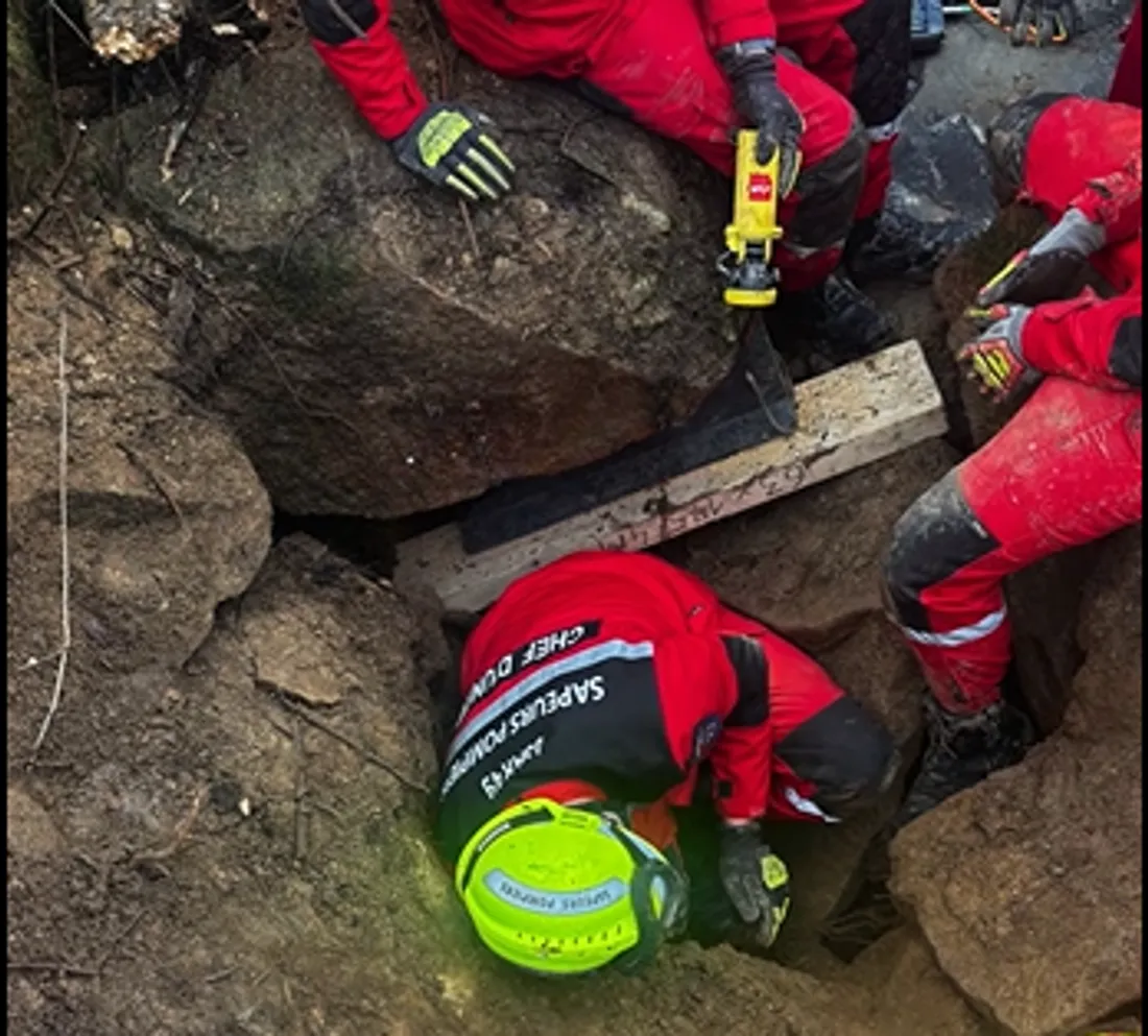 Sauvetage chien Segré_10 02 26_SDIS 49 - Mathéo Fradin