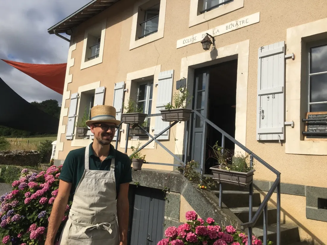 Thomas Craipeau chef restaurant Origné écluse_19 07 23_Marie Chevillard