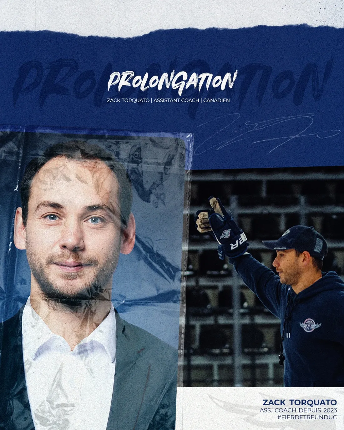 Torquato a été confirmé à son poste une saison de plus