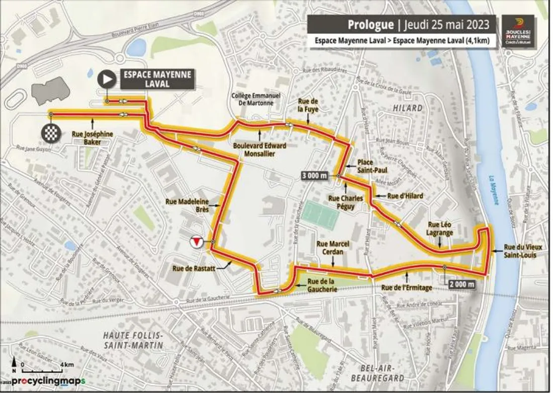 Le prologue des Boucles de la Mayenne, à Laval.