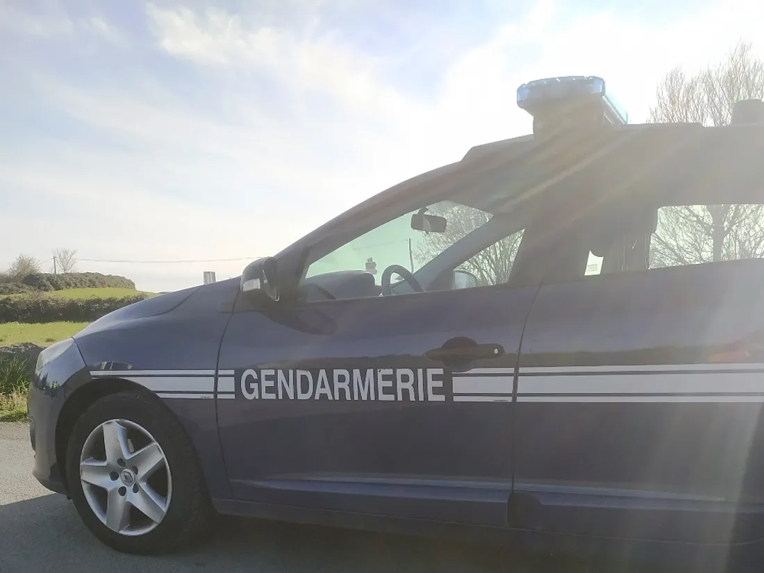 Voiture gendarmerie Le Lion d'Angers_14 03 22_CJ