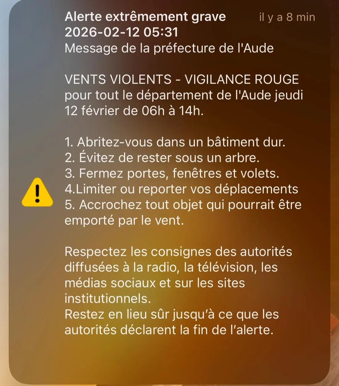 L’Aude en alerte rouge, sous les rafales de la tempête Nils
