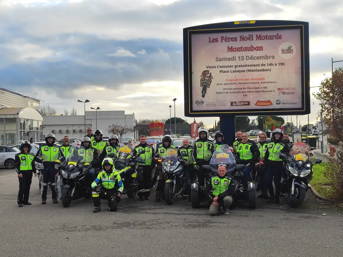 les pères Noëls Motards organisent à Montauban des activités destinées aux plus jeunes. 