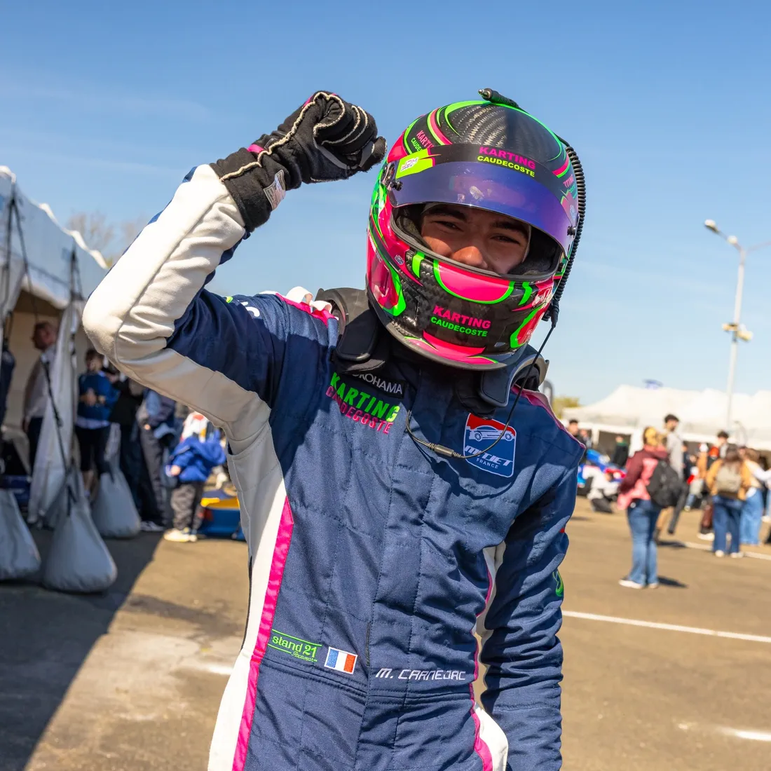 À seulement 17 ans, Mathis Carnejac s’est illustré lors des Coupes de Pâques de Nogaro