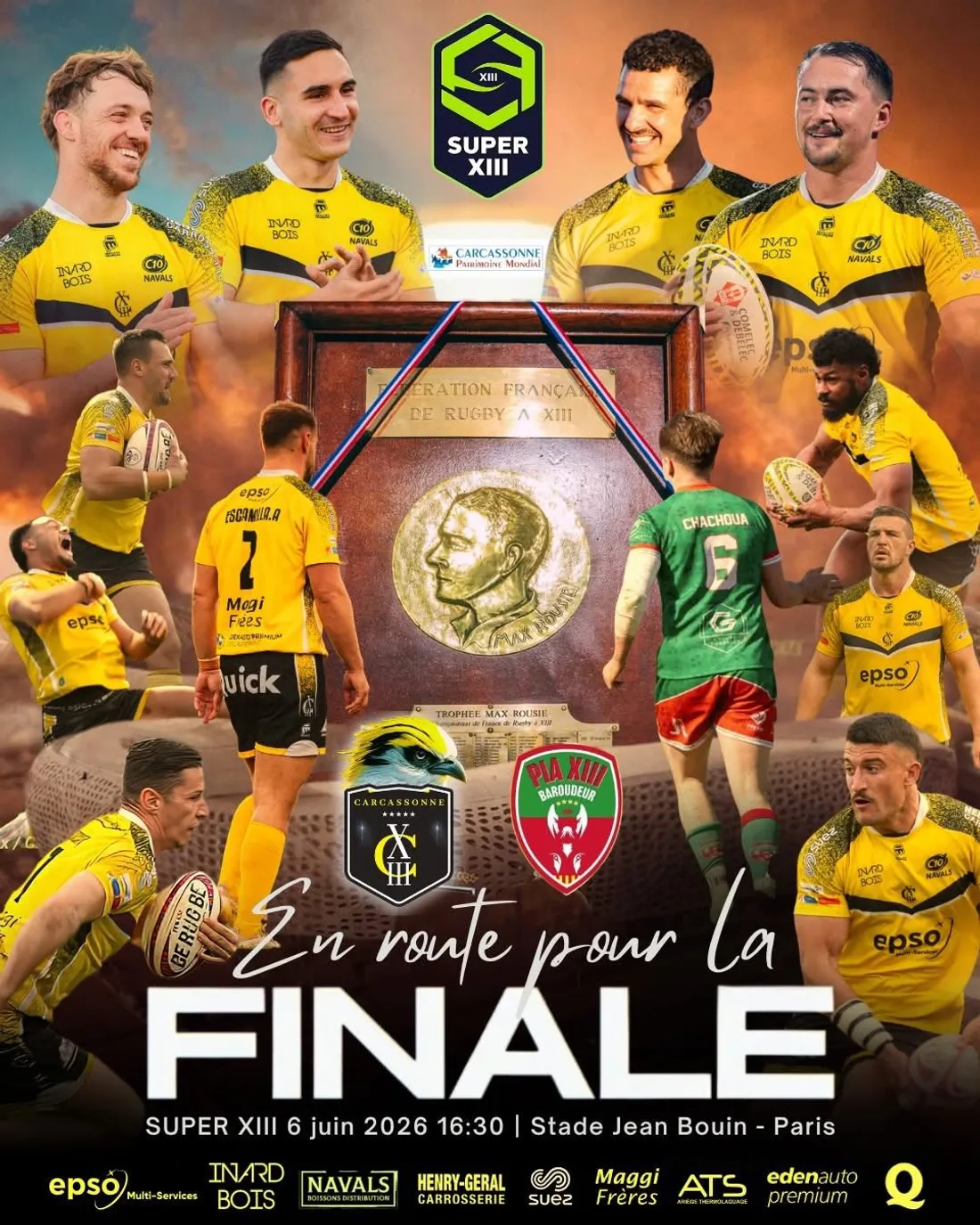 Finale du Super XIII : carcassonne a rendez vous avec l’histoire 