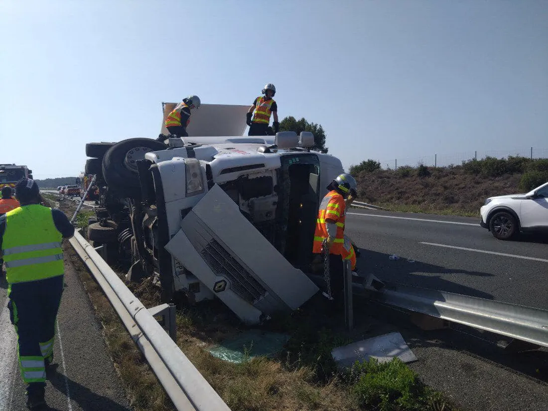 Illustration accident A61 - 10 juillet 2023. 