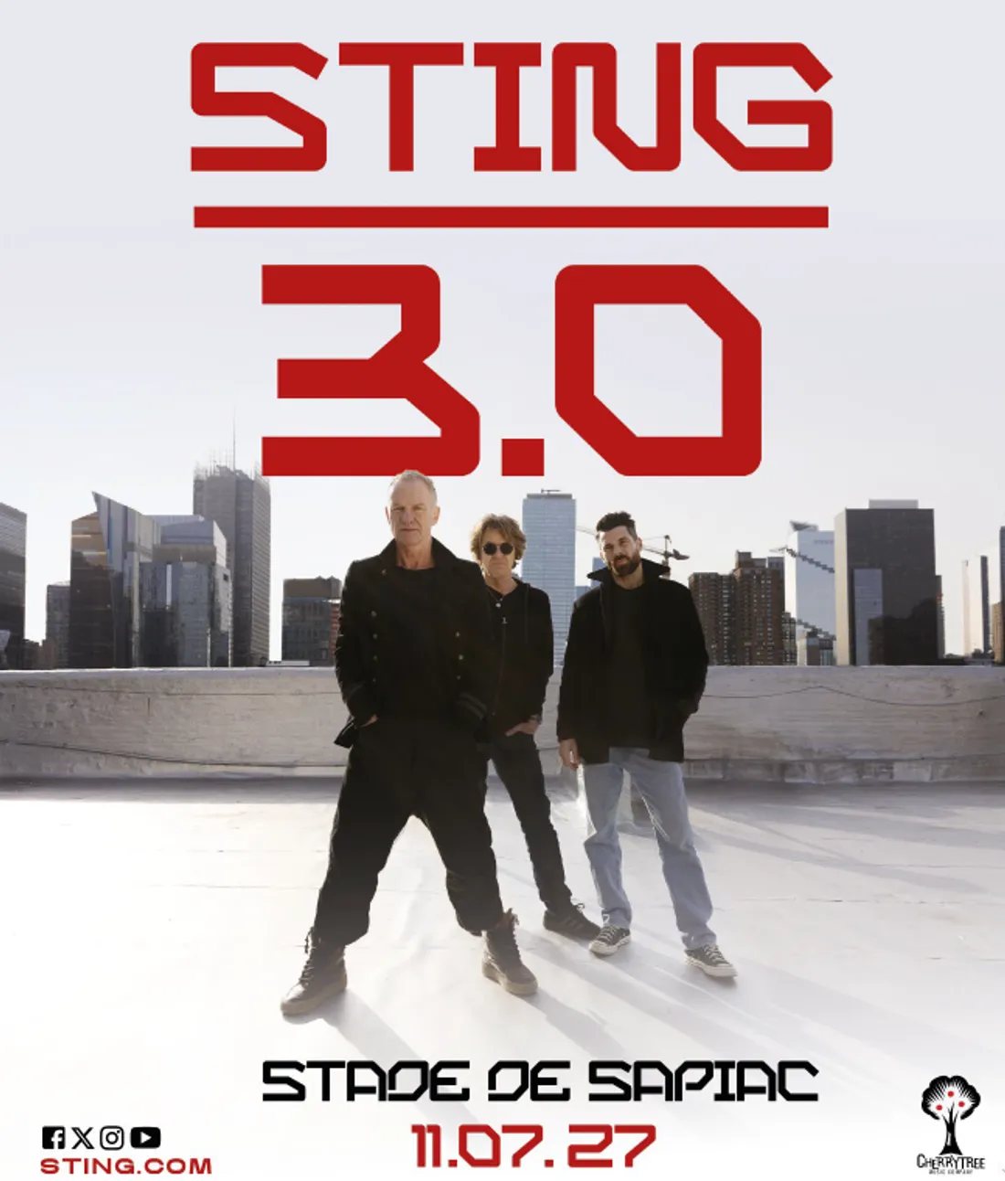 C’est Sting, qui sera sur la grande scène du stade, dimanche 11 juillet 2027 !