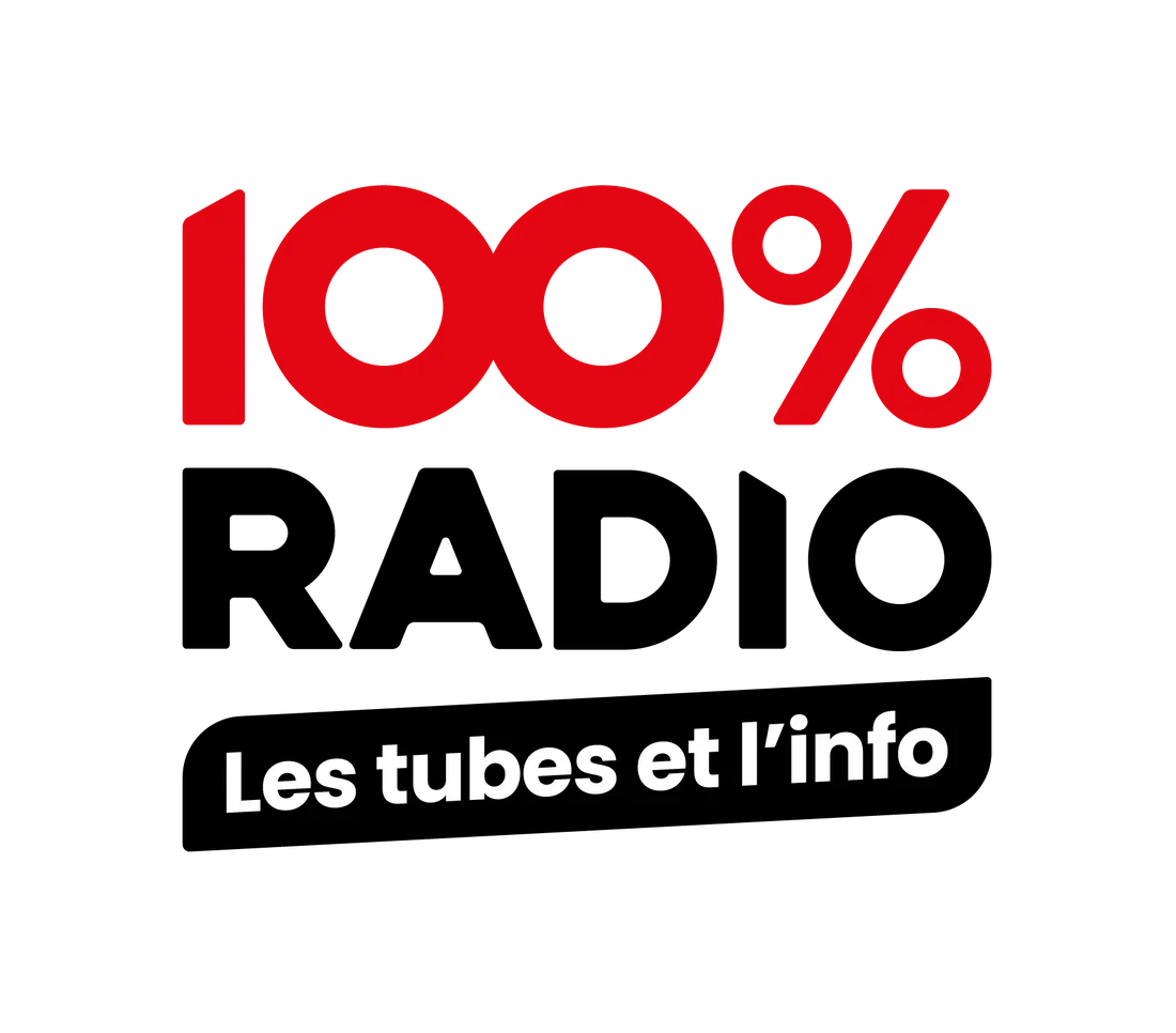 Logo 100%RADIO principal CMJN PNG