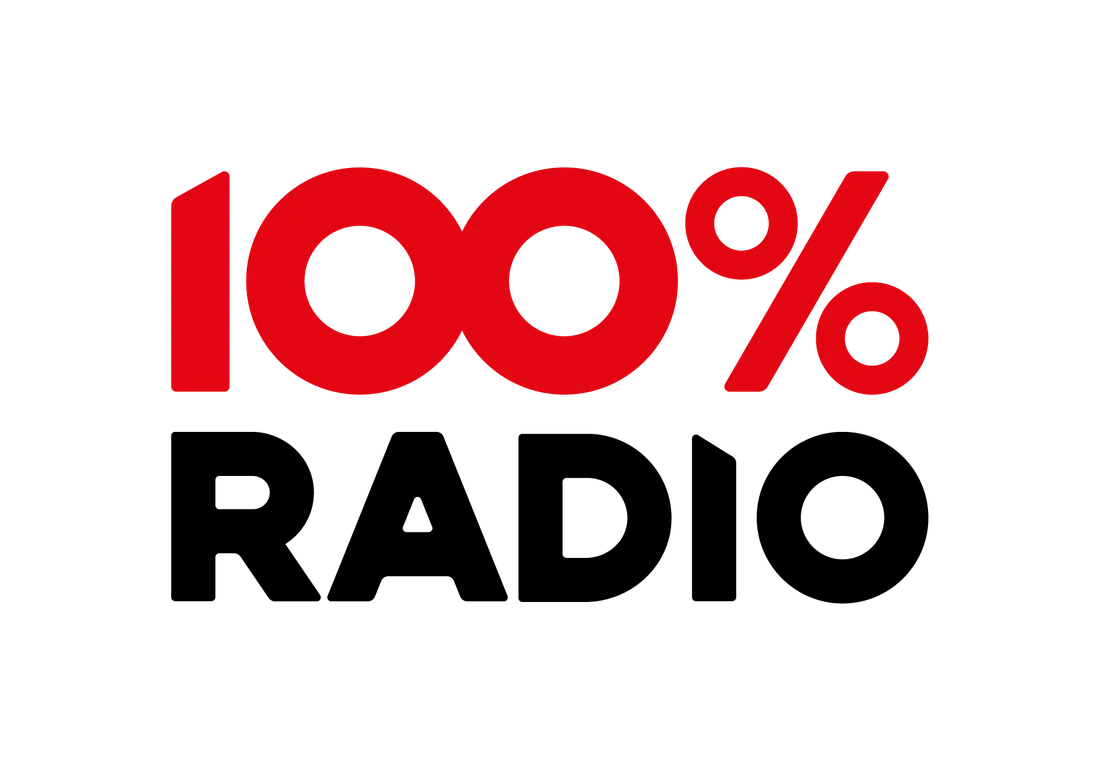 LOGO 100%RADIO LIGHT CMJN PNG