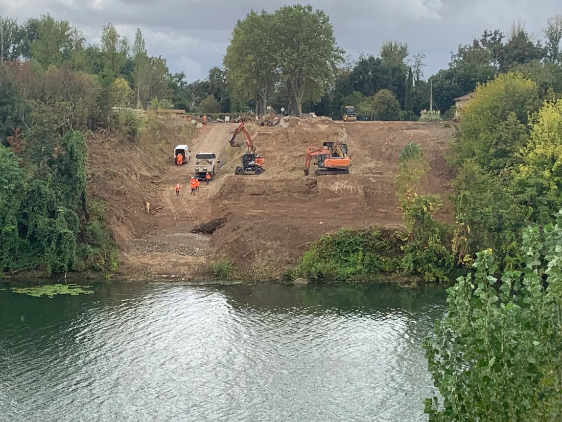 Chantier pont Mirepoix sur Tarn