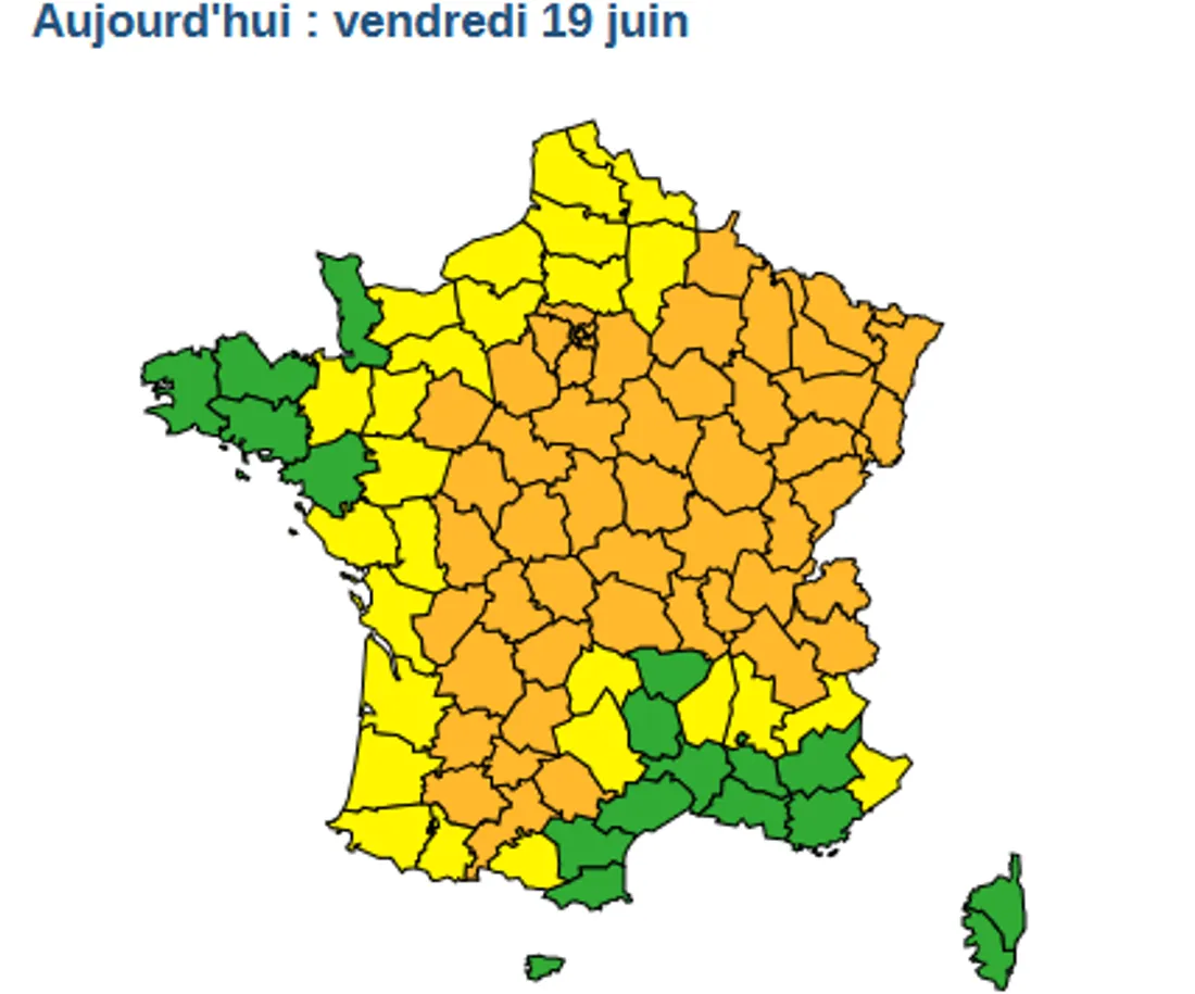 Canicule 19 juin 2026