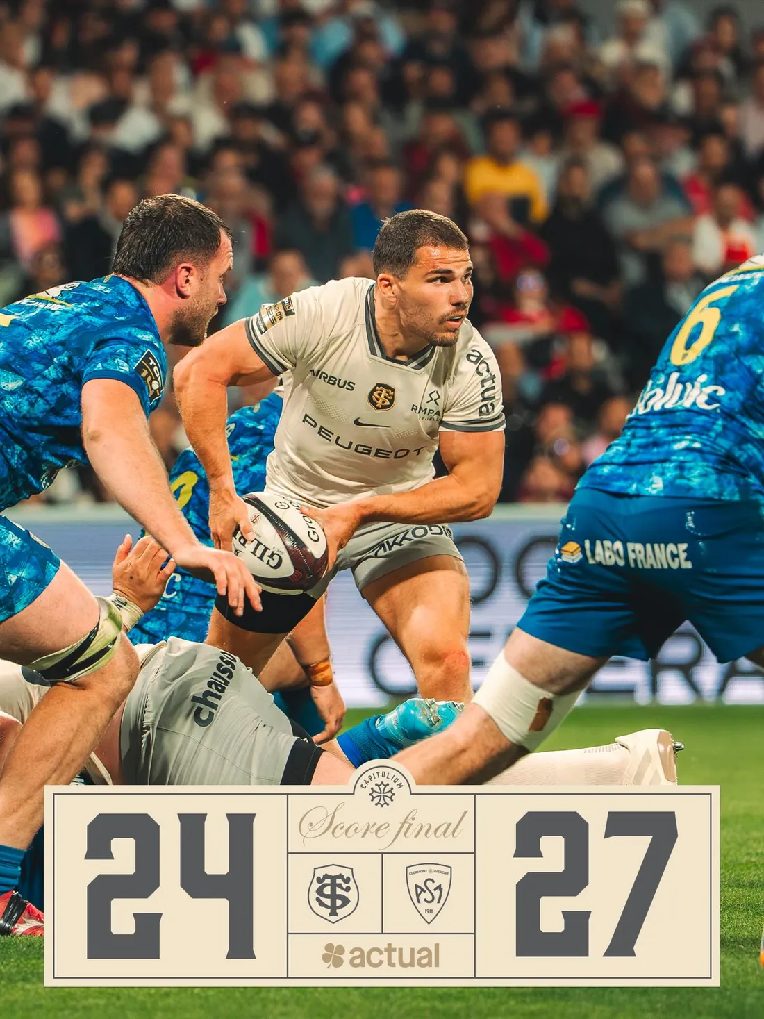 Défaite Stade Toulousain contre Clermont 26 04 26