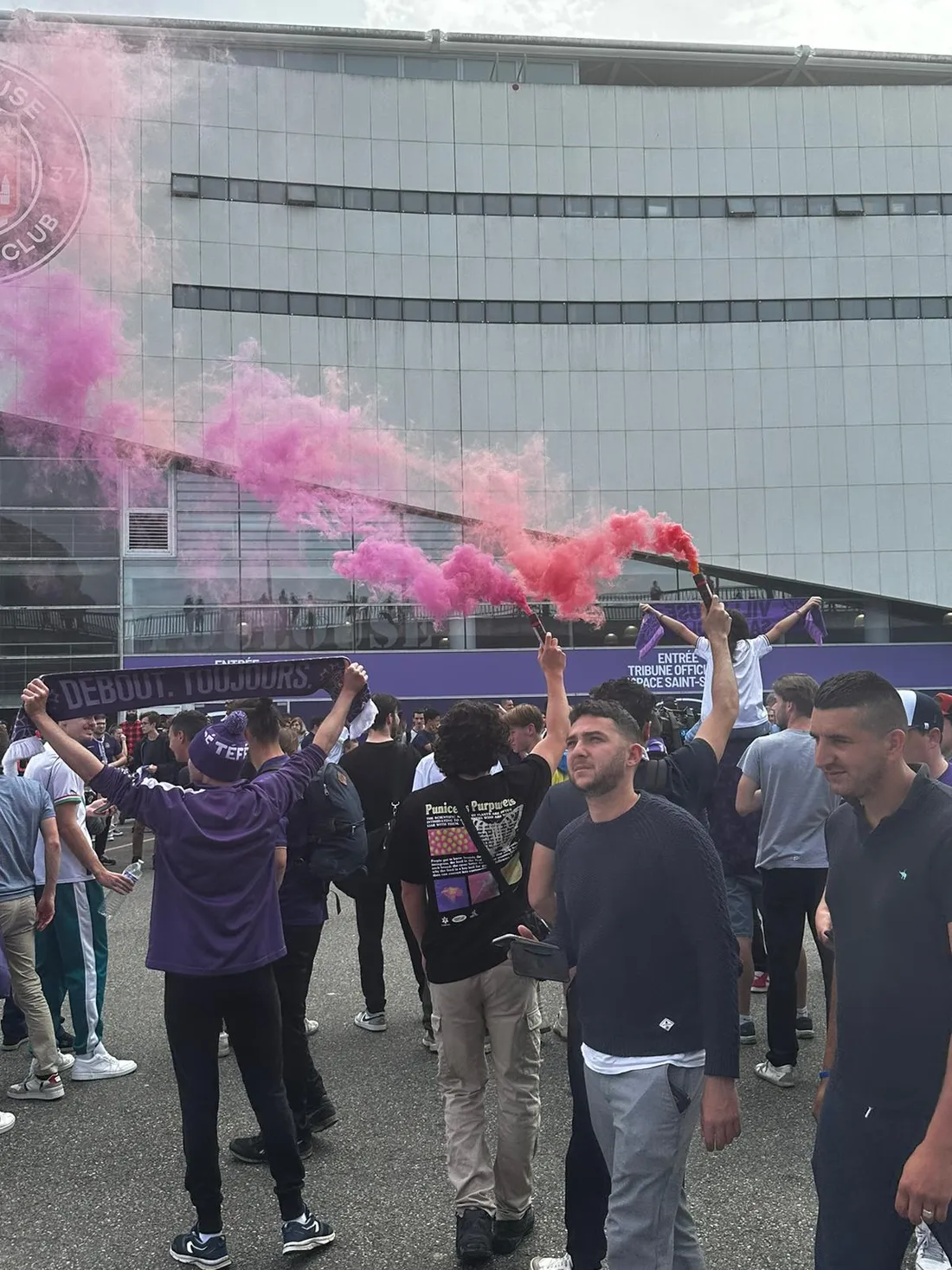 Supporters TFC avant finale coupe 2023