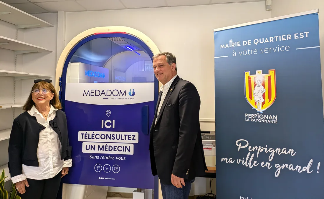 Inauguration de la cabine de téléconsultation médicale à la mairie de quartier Est