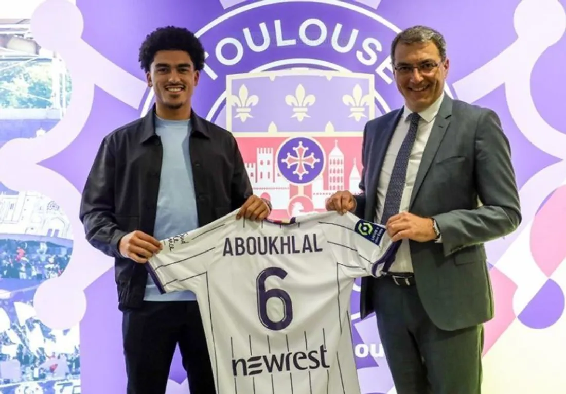 Zakaria Aboukhlal et Damien Comolli le président du TFC 