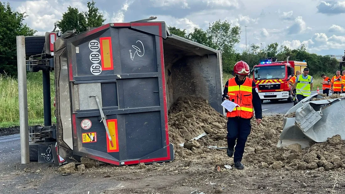 L"intervention des pompiers ce mardi après midi. 