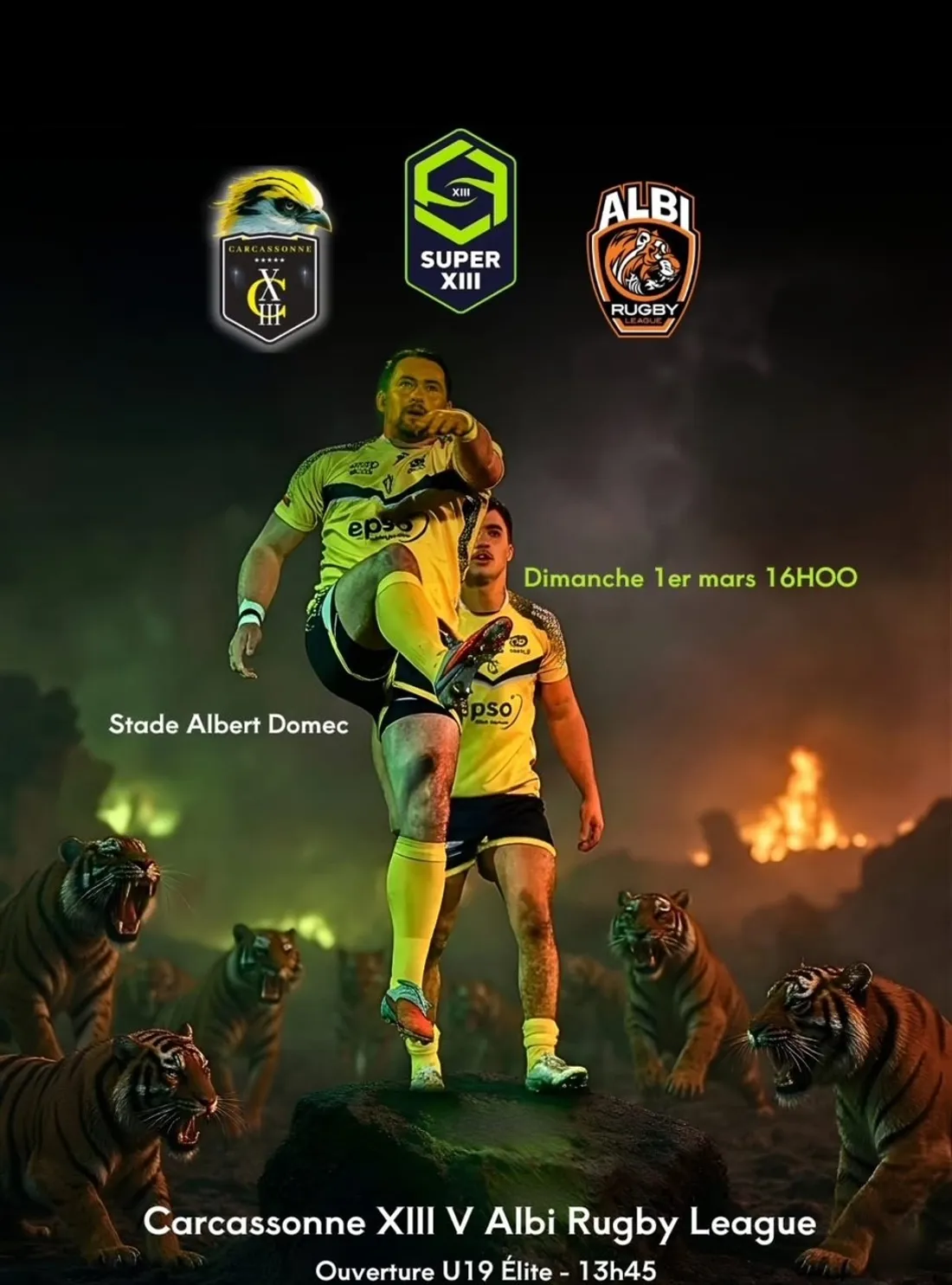 Carcassonne XIII : reprise musclée face à Albi