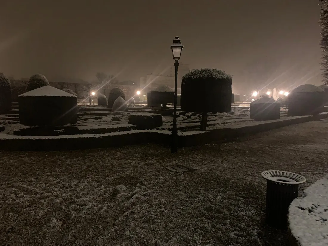 Les jardins de l'évêché à Castres ce jeudi matin. 