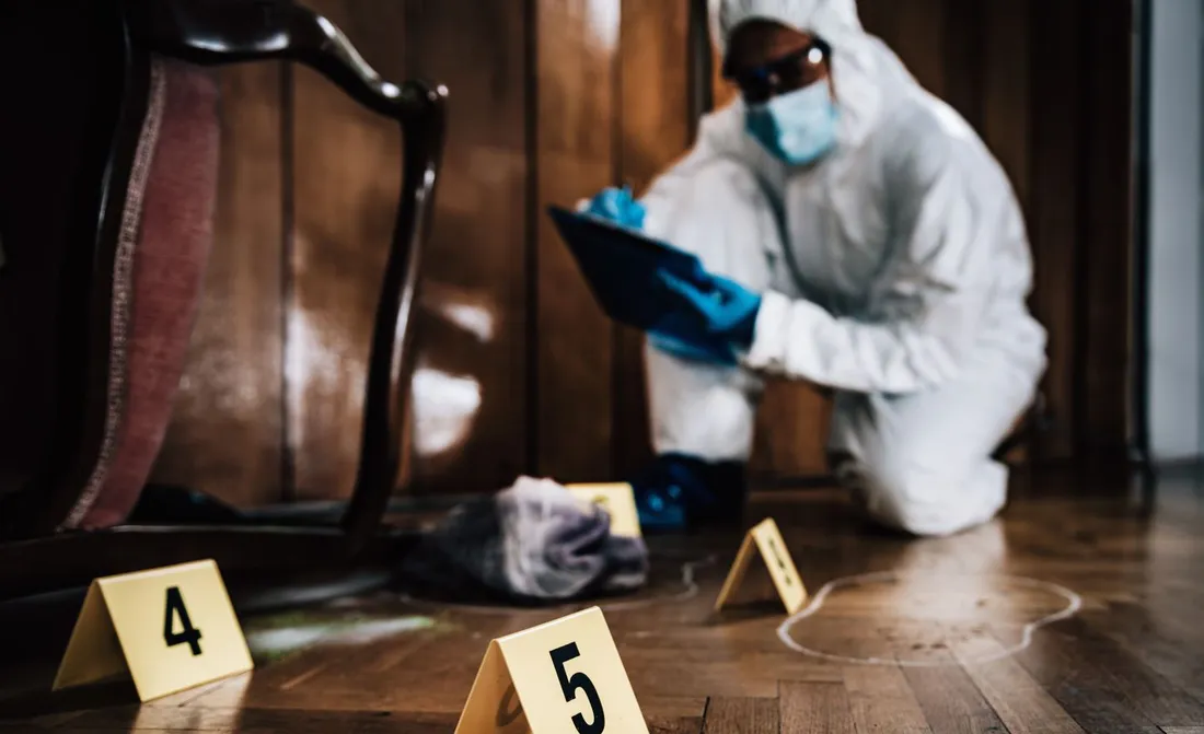 illustration - relevés de police scientifique 