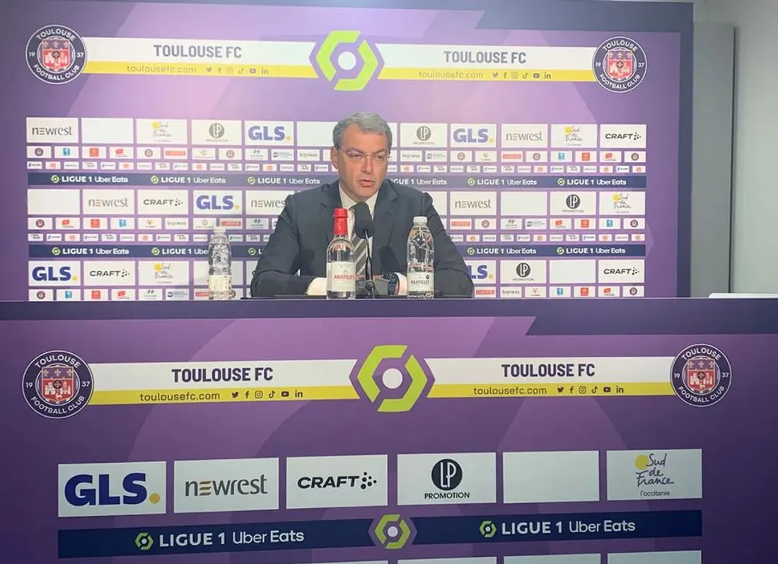 Le président du Toulouse FC Damien Comolli. 