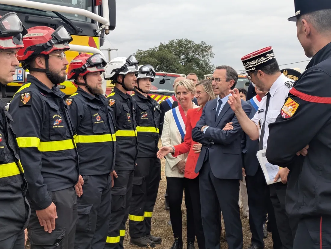 Bruno Retailleau en déplacement dans les P-O