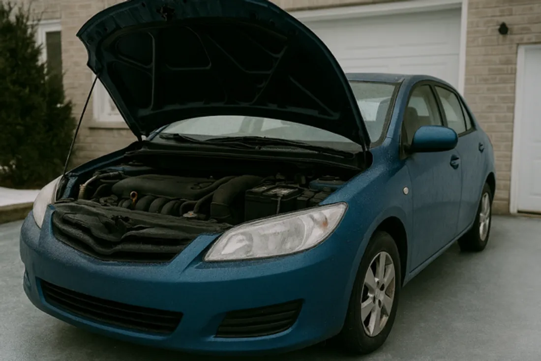 Les batteries de voiture impactées par le froid.