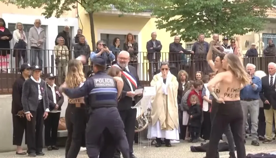 Carcassonne : action féministe lors d’une commémoration de Jeanne d’Arc