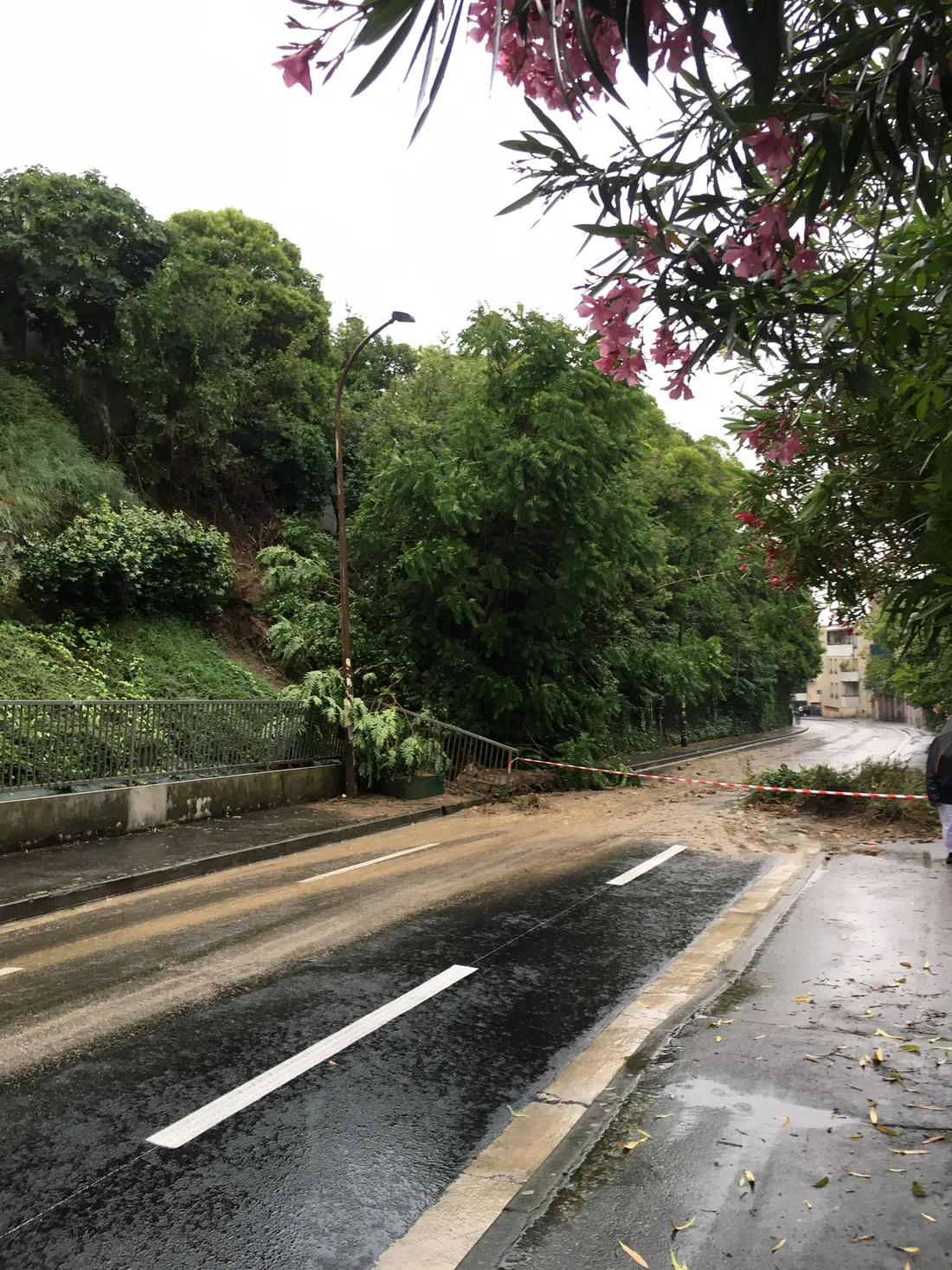 Glissement de terrain rue Périole à Toulouse 