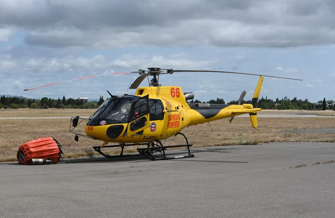 L'hélicoptère bombardier d’eau, qui sera basé à l’aérodrome de Lézignan-Corbières