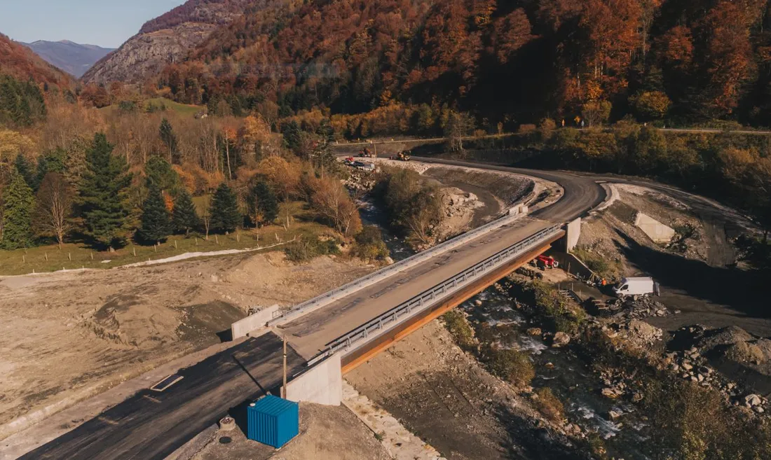 La nouvelle route d'accès à Superbagnères